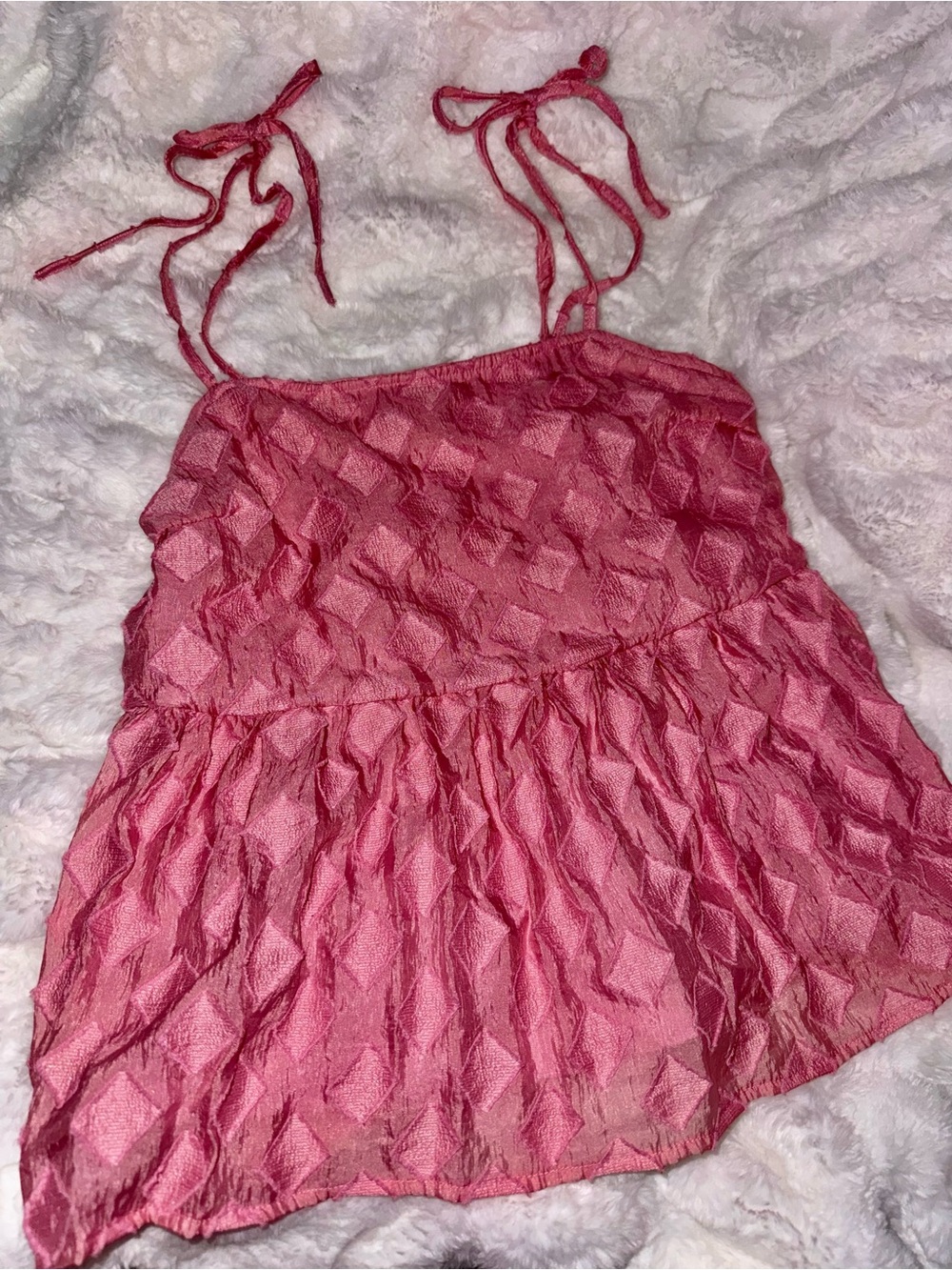 Vero Moda Ruched Tank Top | Size M | Dusty Mauve | Good Condition